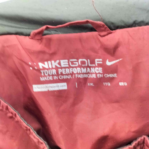 ナイキゴルフ NIKE GOLF 2WAY スウッシュロゴ刺繍 デタッチャブル ジップアップ ナイロンジャケット メンズ import:XXL