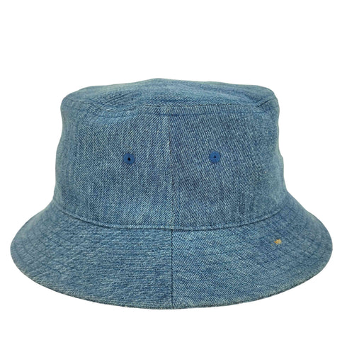 アベイシングエイプ A BATHING APE Embroidered Logo Denim Bucket Hat ロゴ刺繍 デニム バケットハット メンズ L