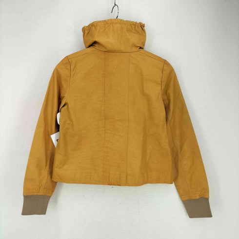 アルカリ alcali カウレザー ハイネック ジャケット レディース