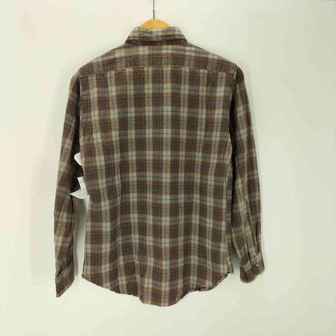 ペンドルトン PENDLETON SIR 70-80S OLD USA製 フランネル ウール チェック シャツ 襟芯 メンズ import:M