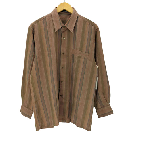 ピエールカルダン pierre cardin 織 ストライプ L/S シャツ メンズ import:L