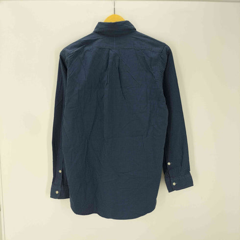 ラルフローレン RALPH LAUREN 90S OLD 同色 ポニー 刺繍 BLAKE ブレイク ギンガムチェック ボタンダウン シャツ メンズ import:L