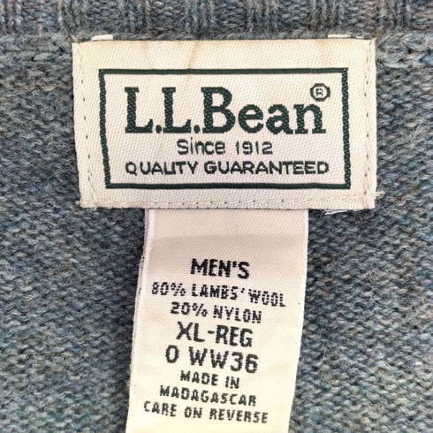 エルエルビーン L.L.Bean 90~00s ウール クルーネック ニットセーター メンズ import:XL