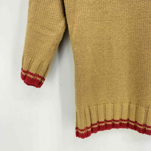バーバリーブルーレーベル BURBERRY BLUE LABEL Blue刺繍 7分丈 アクリルコットン Vネックニット レディース import:M