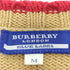 バーバリーブルーレーベル BURBERRY BLUE LABEL Blue刺繍 7分丈 アクリルコットン Vネックニット レディース import:M