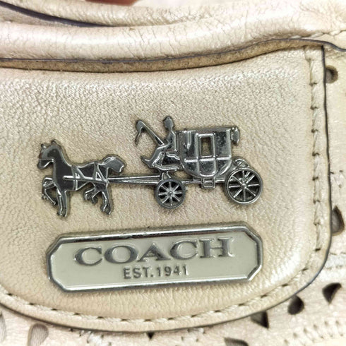 コーチ COACH レースレザー マギー パンチングレザー トートバッグ レディース