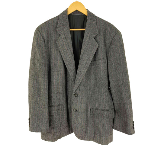コムデギャルソンオムプリュス COMME des GARCONS HOMME PLUS 90s AD1992 92AW ウール ストライプ 2B テーラードジャケット メンズ M