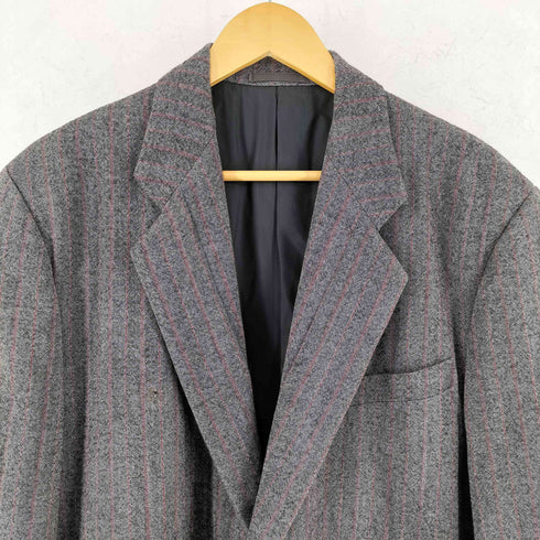 コムデギャルソンオムプリュス COMME des GARCONS HOMME PLUS 90s AD1992 92AW ウール ストライプ 2B テーラードジャケット メンズ M