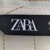 ザラ ZARA STRIPED METALLIC THREAD BLOUSE メタリックストライプ ボウタイブラウス レディース import:S