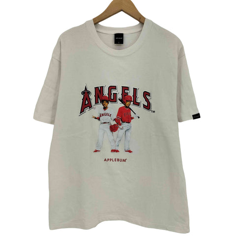 アップルバム APPLEBUM 両面プリント コットン 半袖クルーネックTシャツ メンズ JPN:L