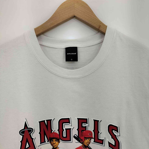 アップルバム APPLEBUM 両面プリント コットン 半袖クルーネックTシャツ メンズ JPN:L