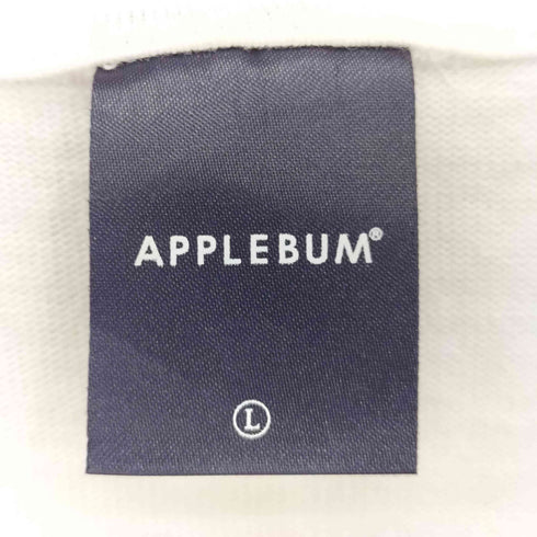 アップルバム APPLEBUM 両面プリント コットン 半袖クルーネックTシャツ メンズ JPN:L