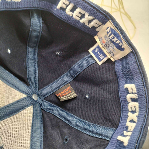 FLEXFIT 90S 企業 ロゴ 6パネル キャップ メンズ S-M