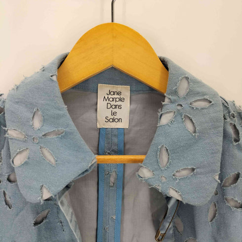 ジェーンマープルドンルサロン Jane Marple Dans Le Salon フラワー刺繍 クロップド ジャケット レディース M