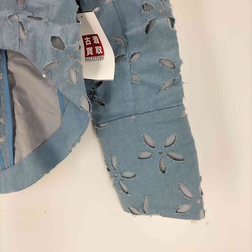 ジェーンマープルドンルサロン Jane Marple Dans Le Salon フラワー刺繍 クロップド ジャケット レディース M