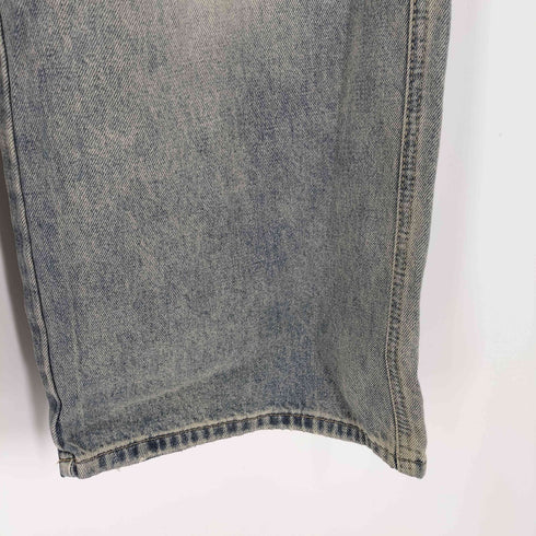 BAVE バブ ウォッシュ加工 ワイドデニムパンツ レディース L