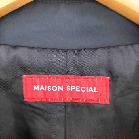 メゾンスペシャル MAISON SPECIAL レイヤーロングステンカラーコート メンズ 46