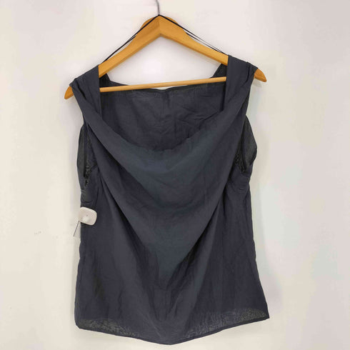 ジルサンダー JIL SANDER コットンリネン バックドレープネック ノースリーブ レディース FR:36