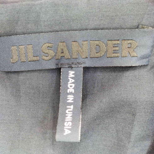 ジルサンダー JIL SANDER コットンリネン バックドレープネック ノースリーブ レディース FR:36