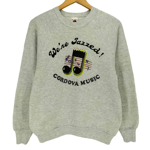 フルーツオブザルーム FRUIT OF THE LOOM 80S USA製 裏起毛 CORDOVA MUSIC ラグランスウェット メンズ import:M