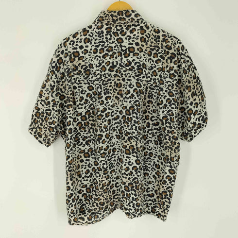 Schrader Separates レオパード シルク 半袖 シャツブラウス レディース UK:12