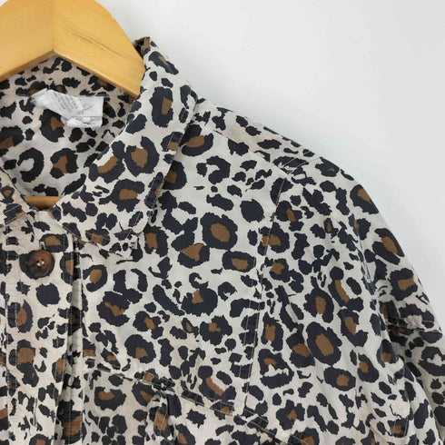 Schrader Separates レオパード シルク 半袖 シャツブラウス レディース UK:12