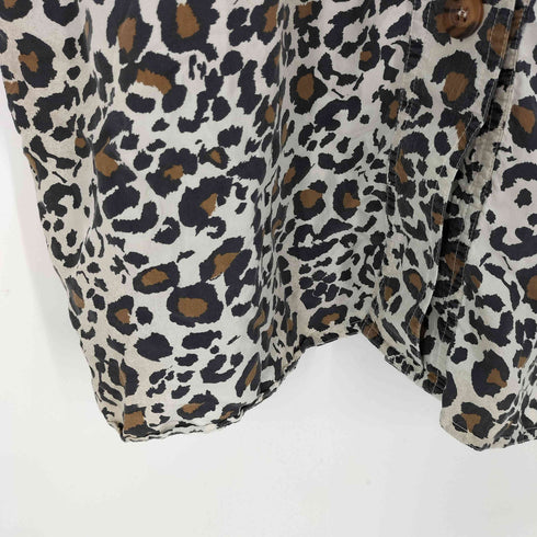 Schrader Separates レオパード シルク 半袖 シャツブラウス レディース UK:12