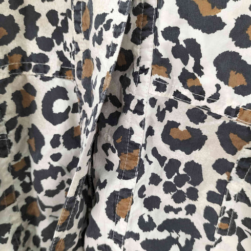 Schrader Separates レオパード シルク 半袖 シャツブラウス レディース UK:12
