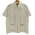 ドグァジャベーラ GUAYABERA 90S 韓国製 ネイティブ刺繍 襟芯 キューバシャツ メンズ import:L