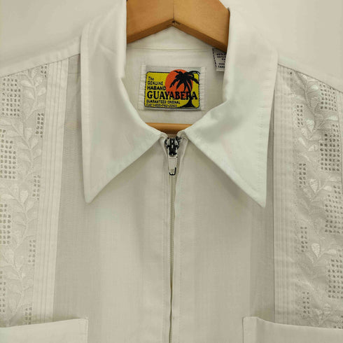ドグァジャベーラ GUAYABERA 90S 韓国製 ネイティブ刺繍 襟芯 キューバシャツ メンズ import:L