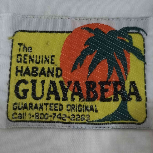 ドグァジャベーラ GUAYABERA 90S 韓国製 ネイティブ刺繍 襟芯 キューバシャツ メンズ import:L