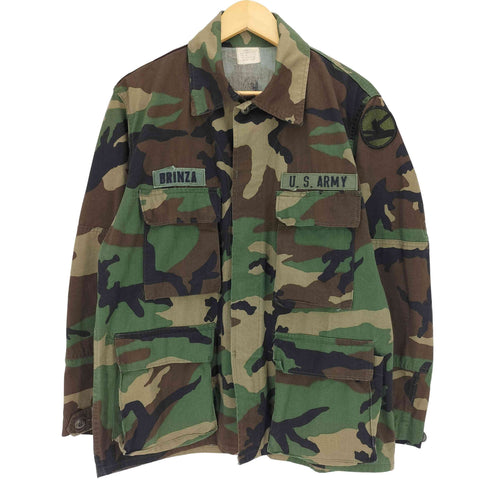 ユーエスアーミー U.S. ARMY 80S ウッドランドカモ BDUジャケット メンズ MEDIUM-SHORT