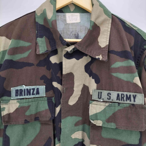 ユーエスアーミー U.S. ARMY 80S ウッドランドカモ BDUジャケット メンズ MEDIUM-SHORT