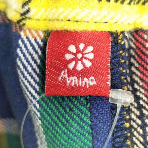 アミナ Amina チェック柄パッチワークバルーンスカート レディース