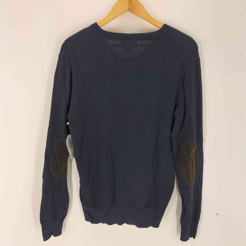 ポロラルフローレン POLO RALPH LAUREN スモールポニー 刺繍 Vネック ニット セーター エルボーパッチ メンズ XL