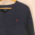 ポロラルフローレン POLO RALPH LAUREN スモールポニー 刺繍 Vネック ニット セーター エルボーパッチ メンズ XL
