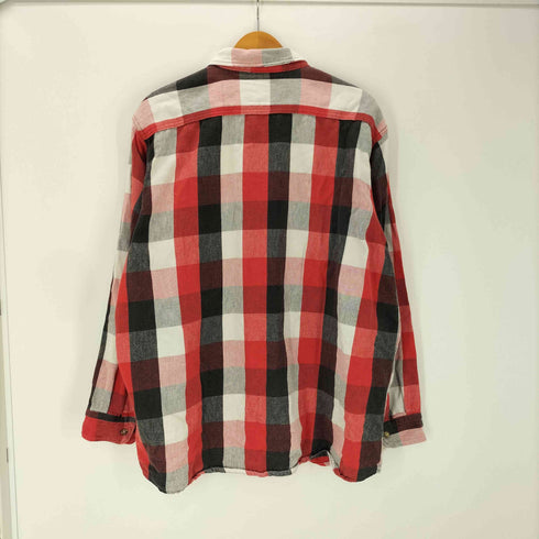 ファイブブラザー FIVE BROTHER 90S OLD USA製 ブロック チェック フランネル シャツ ヘビネル ビック サイズ メンズ 2XL