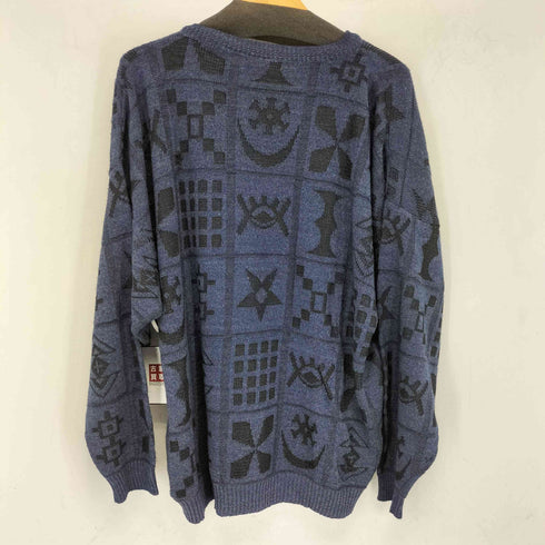 next made in uk 総柄 ニット メンズ
