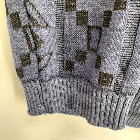 next made in uk 総柄 ニット メンズ