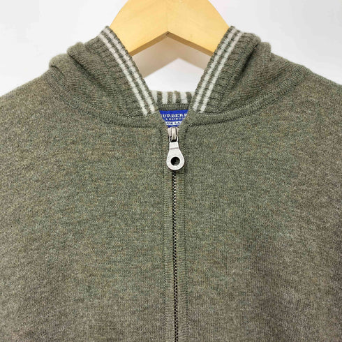 バーバリーブルーレーベル BURBERRY BLUE LABEL ニット ダブルジップ ジップアップ パーカー レディース