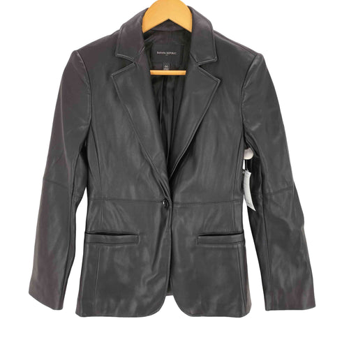 バナナリパブリック BANANA REPUBLIC VEGAN LEATHER フェイクレザー テーラードジャケット レディース JPN:0