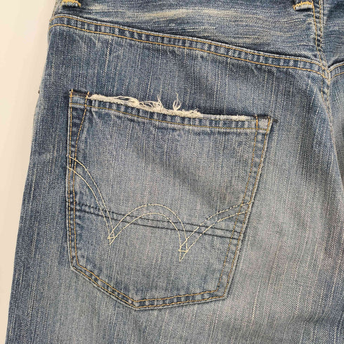エドウィン EDWIN 日本製 505Z ジップフライ ダメージ デニムパンツ メンズ 31×34