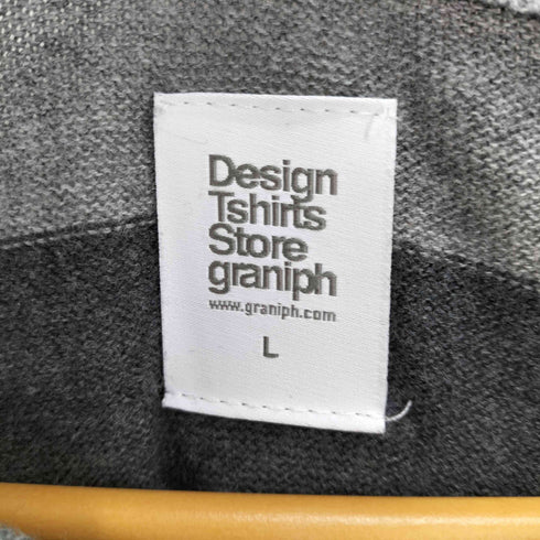 デザインティーシャツストアグラニフ Design Tshirts Store graniph ボーダー キャラクター ニットセーター メンズ import:L