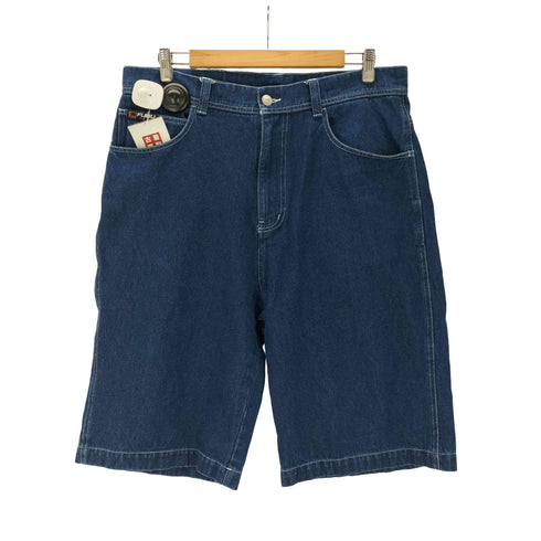 フブ FUBU DENIM HALF PANTS ワイド バギー デニム ジョーツ ショーツ クロップド パンツ Y2K B系 ビック サイズ メンズ 36