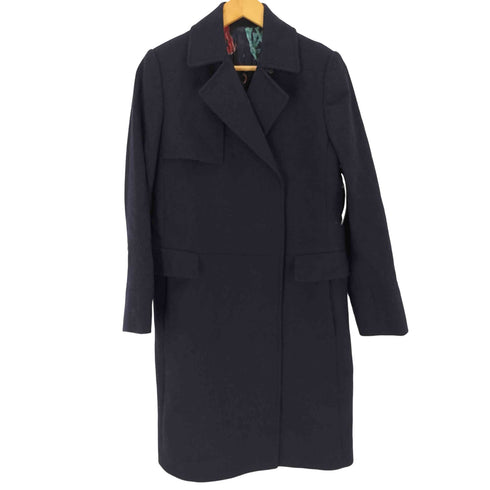ポールスミス Paul Smith 裏地毛糸柄 メルトン トレンチコート レディース