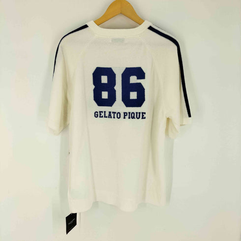 ジェラートピケオム Gelato Pique Homme エアリーモコスポーティプルオーバー & エアリーモコスポーティハーフパンツ レディース 上下:Lサイズ