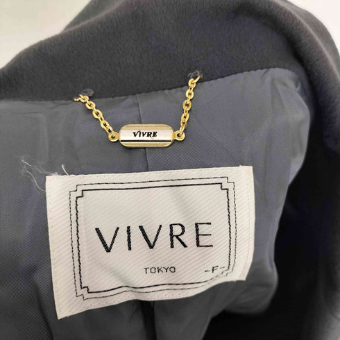 vivre カシミヤ ダブル チェスターコート レディース FREE