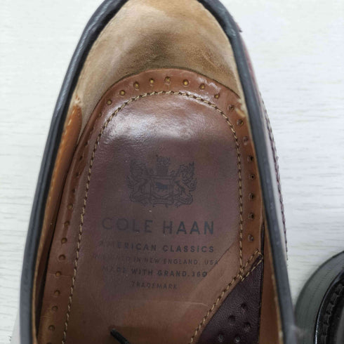 コールハーン COLE HAAN ニーランド ブローグ オックスフォードシューズ メダリオン メンズ US:9.5