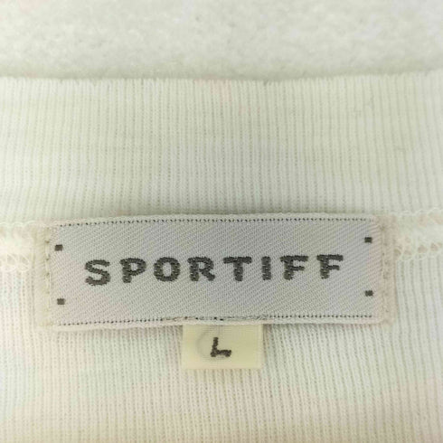 SPORTIFF レタリングプリント ロングスリーブ Vネック カットソー レディース JPN:L