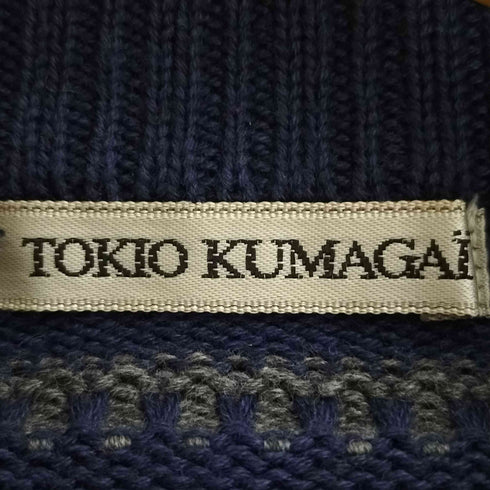 トキオクマガイ TOKIO KUMAGAI 90S コットン ボーダー ハイネックニット メンズ JPN:M